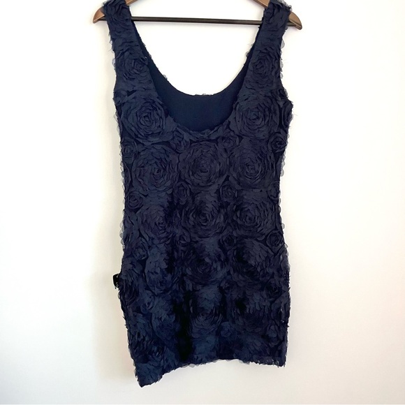 NWT Navy Blue Rosette Dress - Picture 4 of 9